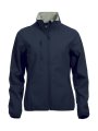 Dames Softshell Jas Clique Basic Dark Navy